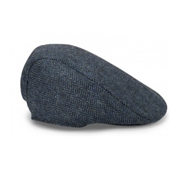 Herringbone Tweed Flatcap - Navy Herringbone Tweed Flatcap - Navy
